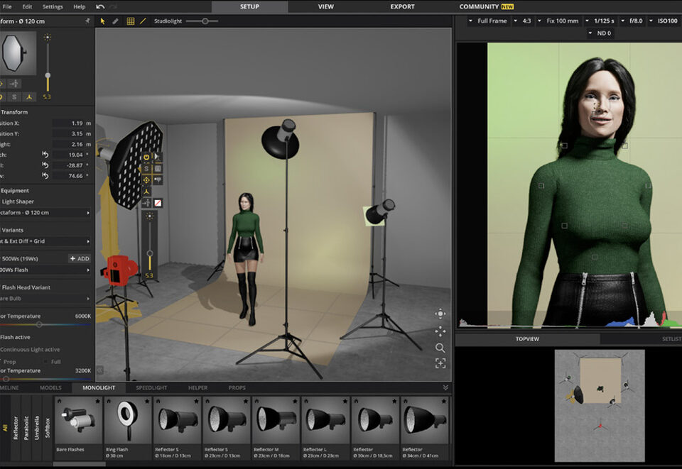 Set a light 3d screenshot Set a light 3d screenshot